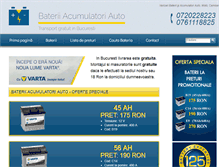 Tablet Screenshot of baterii-acumulatori-auto.ro